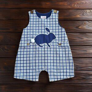 NWT Angeline Kids Bunny Shortalls Size 18-24m